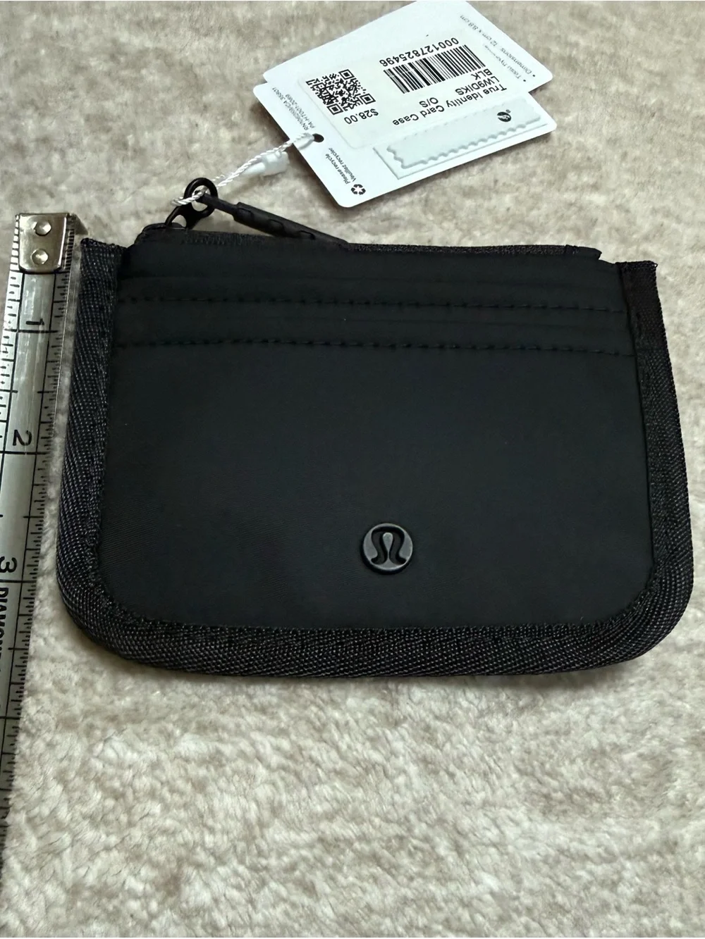 NWT Lululemon Black True Identity Card Case Wallet